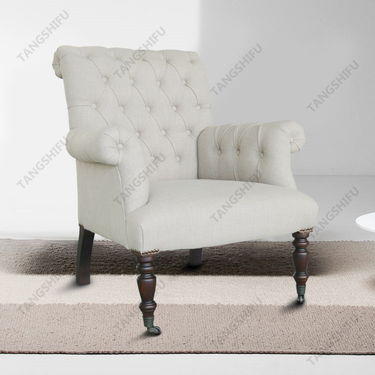TSF-7708-Beige Club Chair