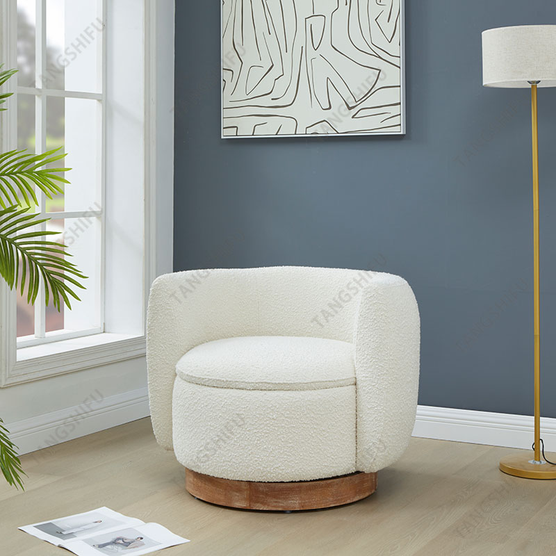 TSF-7081 Boucle with Natural Wood
